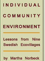 Lessons From Nine Swedish Ecovillages

COMMUNITY

ENVIRONMENT

Lessons from Nine
Swedish Ecovillages
by Martha Norbeck